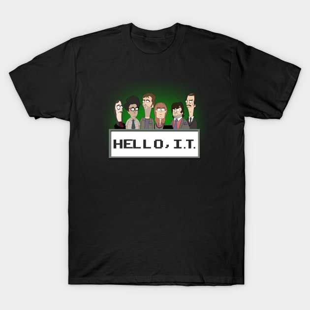 Hello, IT. The IT Crowd T-Shirt by NerdShizzle